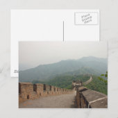 Die Postkarte der chinesischen Mauer (Vorne/Hinten)