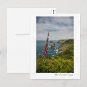 Die Postkarte der Cornischen Küste (Vorne/Hinten)