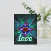 Die Postkarte der Liebe des Auges (Stehend Vorderseite)