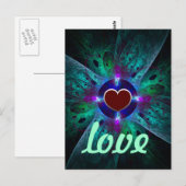 Die Postkarte der Liebe des Auges (Vorne/Hinten)