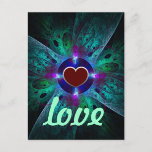 Die Postkarte der Liebe des Auges