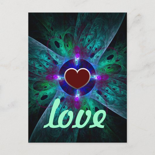 Die Postkarte der Liebe des Auges (Vorderseite)