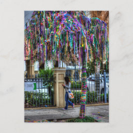 Die Postkarte der Mardi Gras Bead Tree