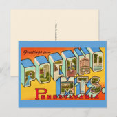 Die Postkarte der Pocono Mountains (Vorne/Hinten)