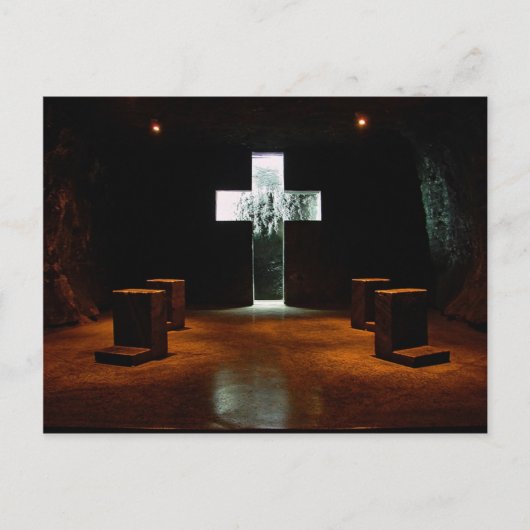 Die Postkarte der Salzkathedrale (Vorderseite)