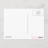 Die Postkarte der sanften, rosafarbenen Peonies Mu (Rückseite)