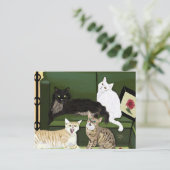 Die Postkarte der vier kleinen Löwen (Stehend Vorderseite)