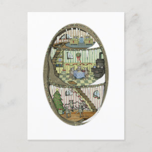 Die Postkarte der Weihnachtsmäuse