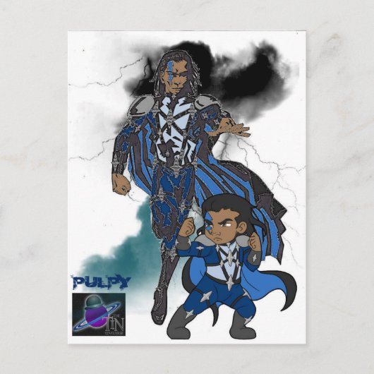 Die Postkarte der zwei Pulpys (Vorderseite)