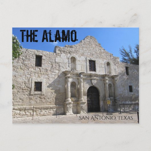 Die Postkarte des Alamo San Antonio Texas (Vorderseite)