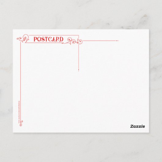 Die Postkarte des Alchemist Mad Scientists (Rückseite)