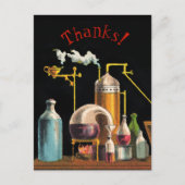 Die Postkarte des Alchemist Mad Scientists (Vorderseite)