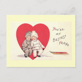 Die Postkarte des besten Freundes Valetine