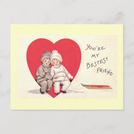 Die Postkarte des besten Freundes Valetine (Vorderseite)