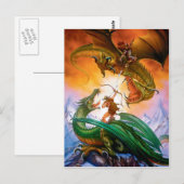 Die Postkarte des Duelldrachen (Vorne/Hinten)
