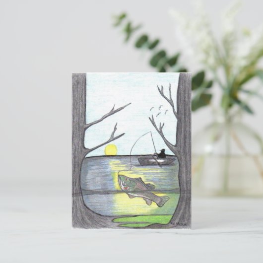 " Die Postkarte des Fisherman (Stehend Vorderseite)