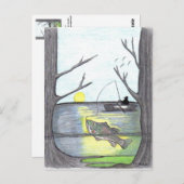 " Die Postkarte des Fisherman (Vorne/Hinten)