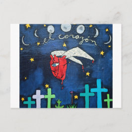 Die Postkarte des fliegenden Herzens