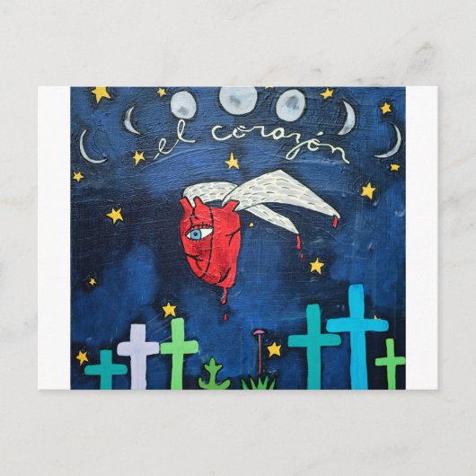 Die Postkarte des fliegenden Herzens (Vorderseite)