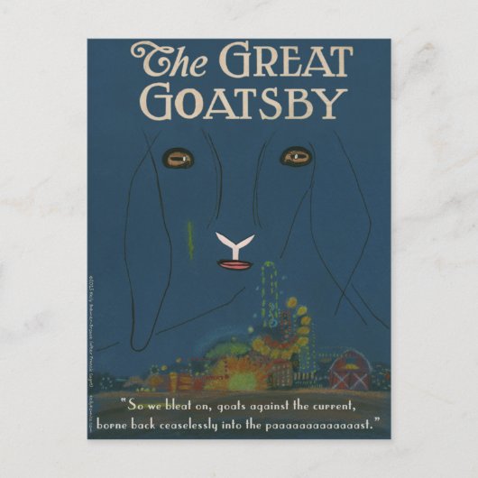 Die Postkarte des Großen Goatsby (Vorderseite)
