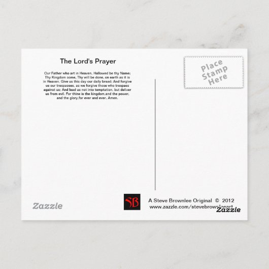 Die Postkarte des Herrn (Rückseite)