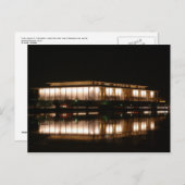 Die Postkarte des Kennedy Center (Vorne/Hinten)