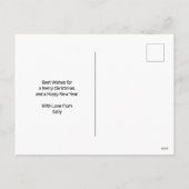 Die Postkarte des kleinen Elfs für den Weihnachtsu (Rückseite)