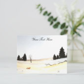 Die Postkarte des kleinen Fuchs (Stehend Vorderseite)