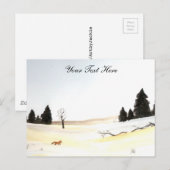 Die Postkarte des kleinen Fuchs (Vorne/Hinten)