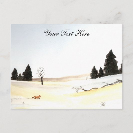 Die Postkarte des kleinen Fuchs (Vorderseite)