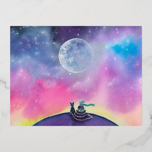 Die Postkarte des kleinen Prinzen (Vorderseite)