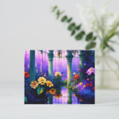 Die Postkarte des Magischen Gartens (Stehend Vorderseite)