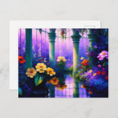 Die Postkarte des Magischen Gartens (Vorne/Hinten)