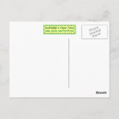 Die Postkarte des Milchexperten (Rückseite)