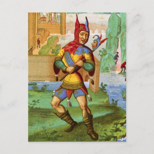 Die Postkarte des Narren (Vorderseite)