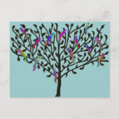 Die Postkarte des Papageienbaums (Vorderseite)