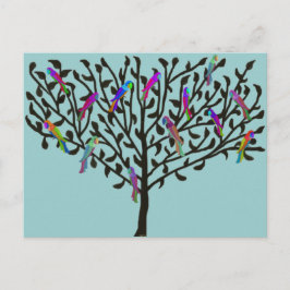 Die Postkarte des Papageienbaums