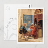 Die Postkarte des Schachspiels (Vorne/Hinten)