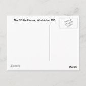 Die Postkarte des Weißen Hauses (Rückseite)