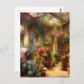 Die Postkarte Florist Shop (Vorne/Hinten)