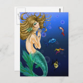 Die Postkarte für das Gebet der Meerjungfrau (Vorne/Hinten)