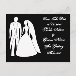 Die Postkarte für das Hochzeitdatum gerettet