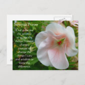 Die Postkarte für das Stille Gebetsgebet (Vorne/Hinten)