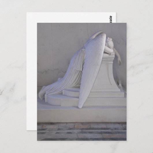 Die Postkarte für den Angel niemals allein abwisch (Vorne/Hinten)