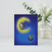 Die Postkarte für den Fang des Mondes (Stehend Vorderseite)