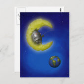 Die Postkarte für den Fang des Mondes (Vorne/Hinten)