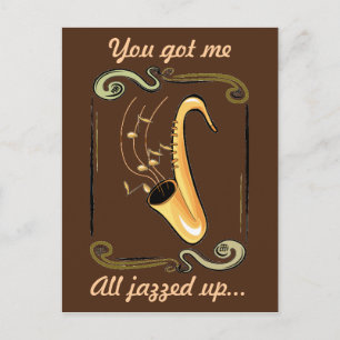 Die Postkarte für den gesamten Tag des Jazz