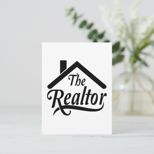 Die Postkarte für den Real Rstate Agent (Stehend Vorderseite)