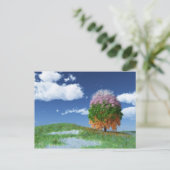 Die Postkarte für den Saisonbaum (Stehend Vorderseite)