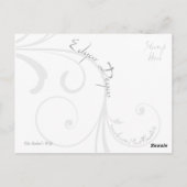 Die Postkarte für die Ehefrau des Bächers (Rückseite)